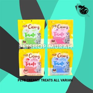 PET8 Creamy Treats Wet Cat Food Snack Kucing 15gr Satuan