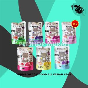 Makanan Kucing Basah Flinnie Wet Food Pouch Sachet 85 Gram