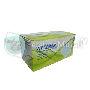 Masker 3 ply 1 box isi 50pcs Merek Wellness