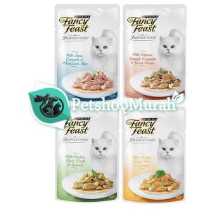 Fancy Feast Inspiration Adult Wet Pouch Cat Food Makanan Kucing Dewasa 70gr