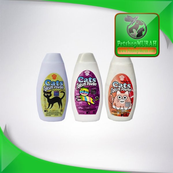 Bedak Kucing All Varian - Cat Powder Medicated - Fragrance - Anti Tick