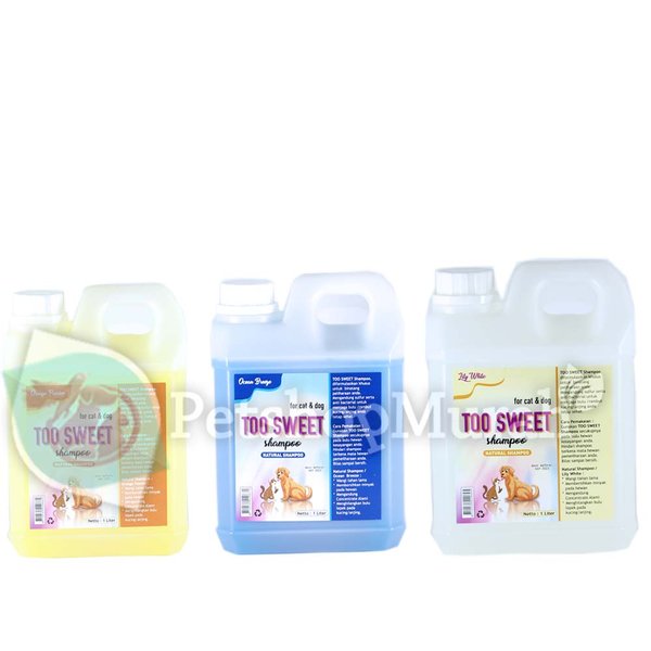 Shampo Shampoo Hewan Kucing anjing cat n dog Murah TOO SWEET 1 Litter