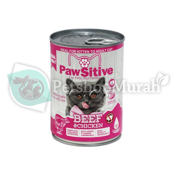 Pawsitive Makanan Basah Wet Food Anak Kucing Dewasa Kaleng 400 Gram - Image 2