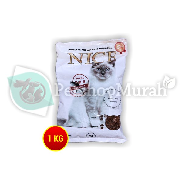 Nice Cat Makanan Kucing Fresh Pack Adult Dewasa Kitten 1 Kg Non Bolt
