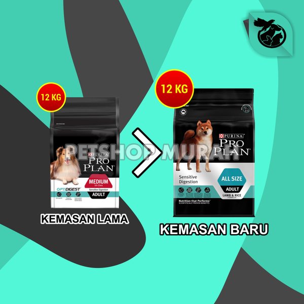 Dog Food - Makanan Anjing - ProPlan Medium Adult Sensitive Digestion 12Kg - Image 2