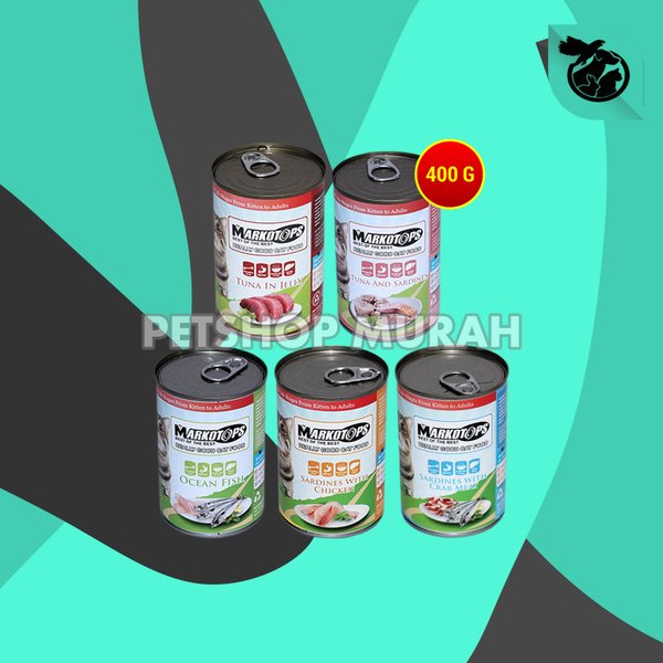 Markotop Kaleng 400 Gram Wet Food All Varian