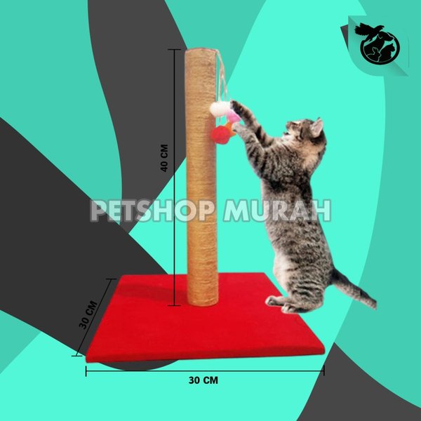 Cakaran Kucing Tiang garukan Mainan Kucing Cat Scratcher Toys