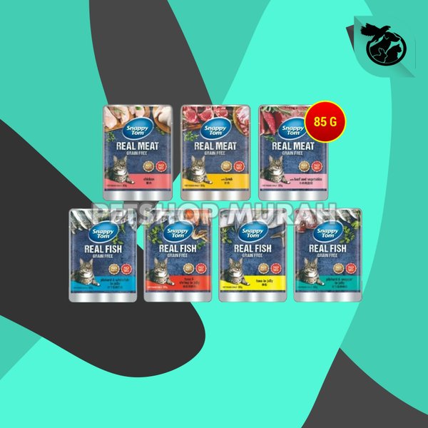 Snappy Tom Makanan Kucing basah Wet food 85 Gram Non whiskas Life Cat
