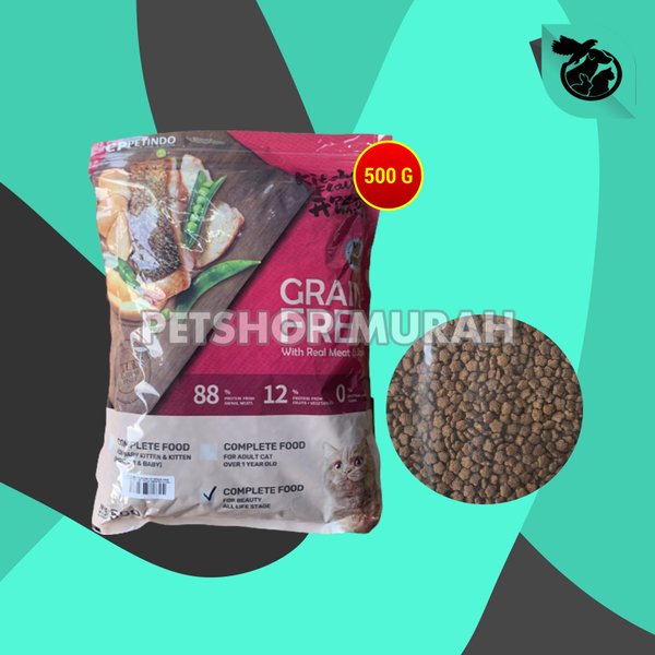 Kitchen Flavour Makanan Kering Kucing Cat food Adult Kitten 500 Gram