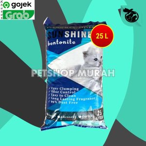 Pasir Kucing Gumpal Wangi Clumping Sunshine Bentonite 25 Litter