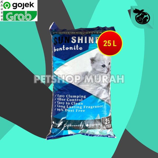 Pasir Kucing Gumpal Wangi Clumping Sunshine Bentonite 25 Litter - Image 3