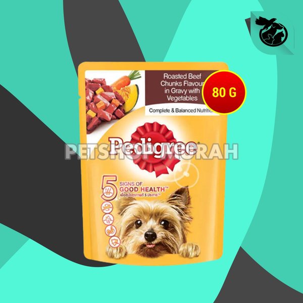 Pedigree Pouch Dog Wet Food Makanan Anjing 80gr - Image 2