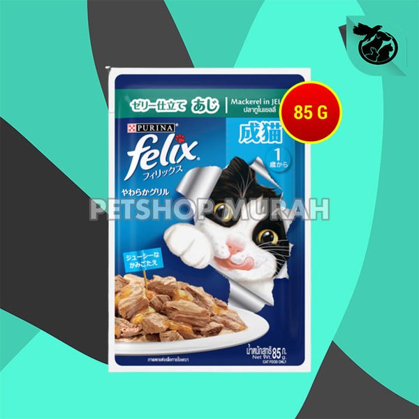 Felix Cat Food Makanan Basah Kucing Wet pouch Kitten Adult 85 Gram