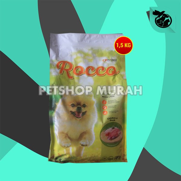 Makanan Kering Anjing Rocco Dry Dog food 1.5 KG Non pedigree