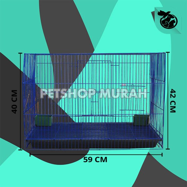Kandang Hewan Kelinci Besi lipat premium Rabbit Cage - Image 2
