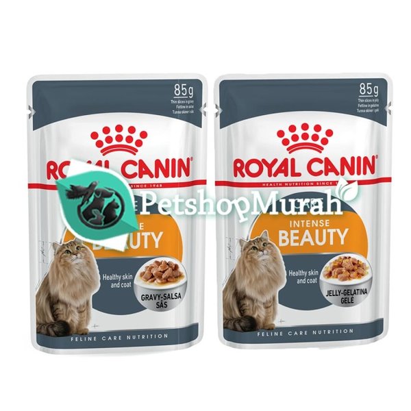 Royal Canin Intense Beauty Hair & Skin Adult Wet Pouch Cat Food Makanan Kucing Dewasa 85gr - Image 4
