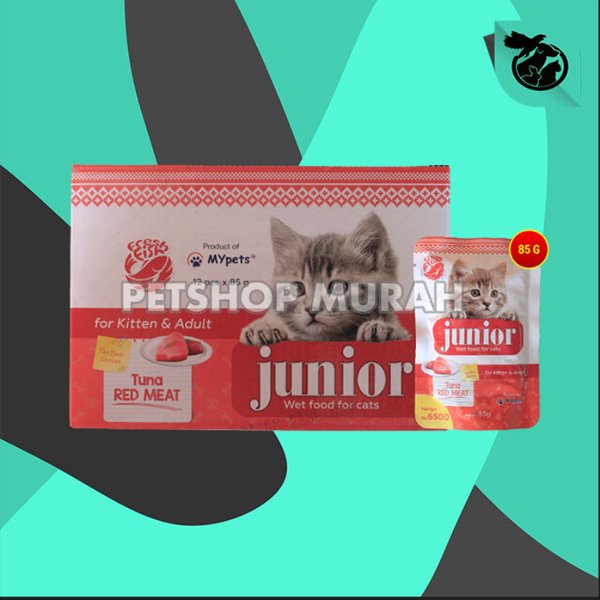 Makanan Kucing Junior Wet Food Pouch 85 Gram Grosir Dus isi 12 Pcs - Image 5