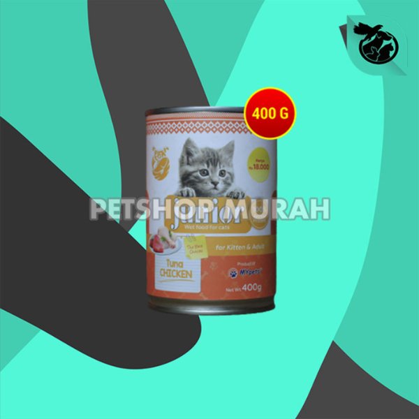 Makanan Kucing Basah Junior Wet Food Kaleng 400 Gram Non Whiskas - Image 5