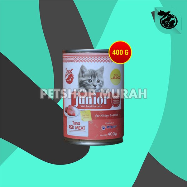 Makanan Kucing Basah Junior Wet Food Kaleng 400 Gram Non Whiskas - Image 2