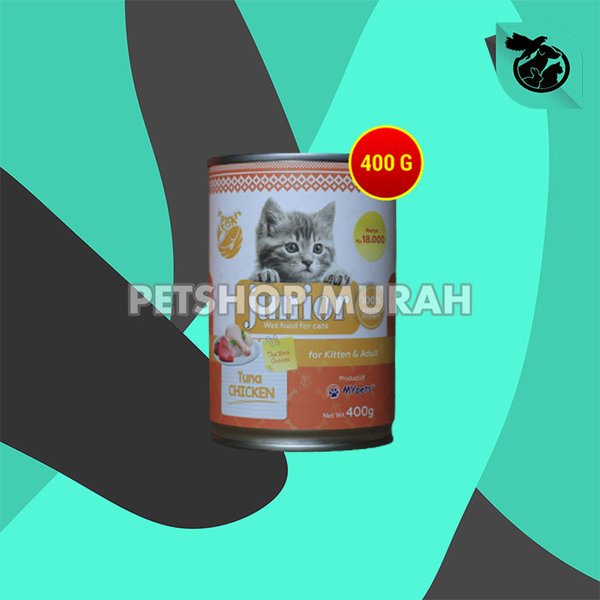Makanan Kucing Basah Junior Wet Food Kaleng 400 Gram Non Whiskas - Image 3