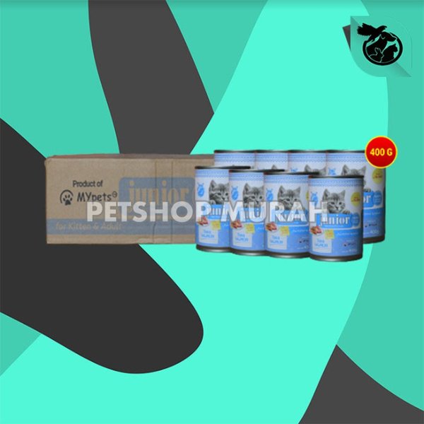 Makanan Kucing Junior Wet Food Kaleng 400 Gram Dus isi 24 Pcs - Image 3