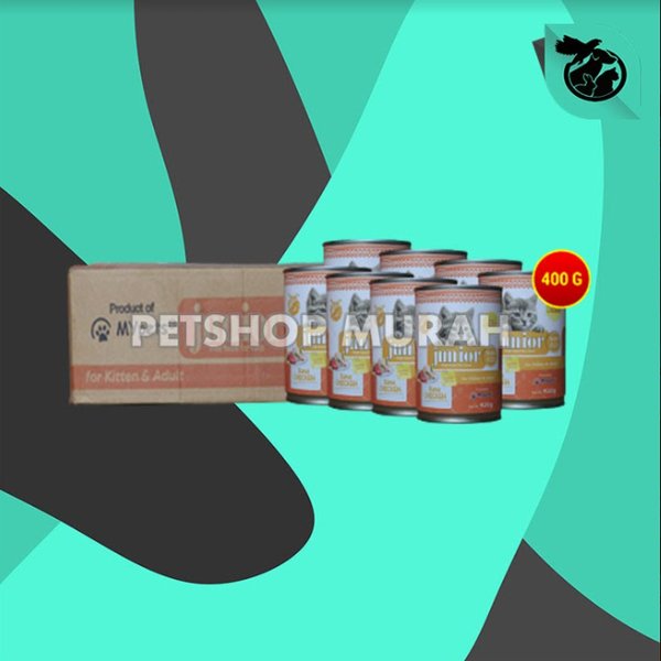 Makanan Kucing Junior Wet Food Kaleng 400 Gram Dus isi 24 Pcs