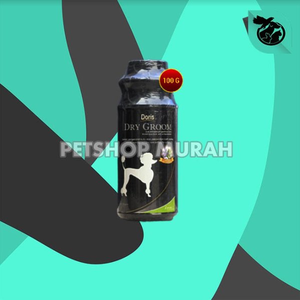 Doris Dog Powder Dry Grom Shampo Bedak Anjing anti kutu 100gr