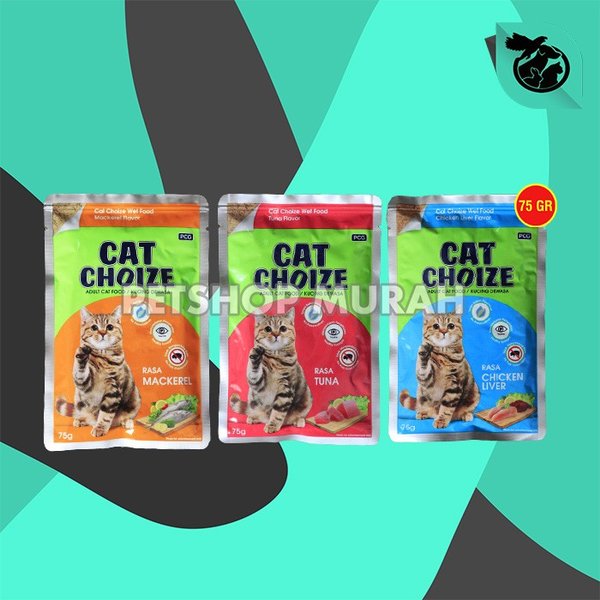 Makanan Basah Kucing Sachet Cat Choize Pouch Wet Food 75 GR