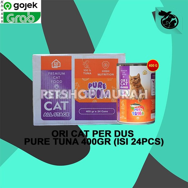 Makanan Kucing Basah Ori Cat Kaleng Wet Food Dus 24 PCS 400GR