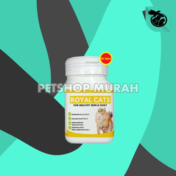 Royal Cats Skin Coats Vitamin Suplemen Bulu Kulit Kucing 60 Tablet - Image 2