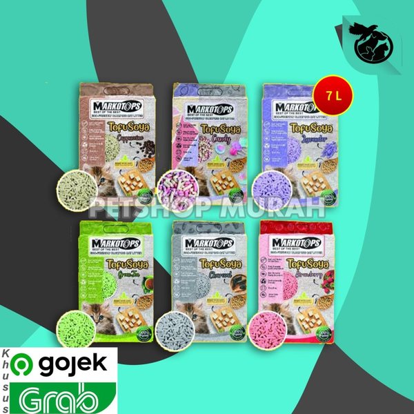 Markotop Soya Tofu Clump Cat Litter 7 Cat Litter Pasir Kucing
