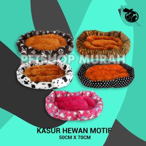 Kasur Tempat TIdur Kucing anjing Bantal Hewan Motif