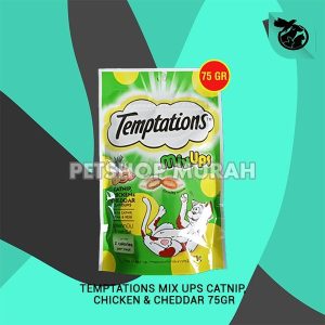 Snack Cemilan Kucing Cat Treat Temptations Mix Up 75 Gram
