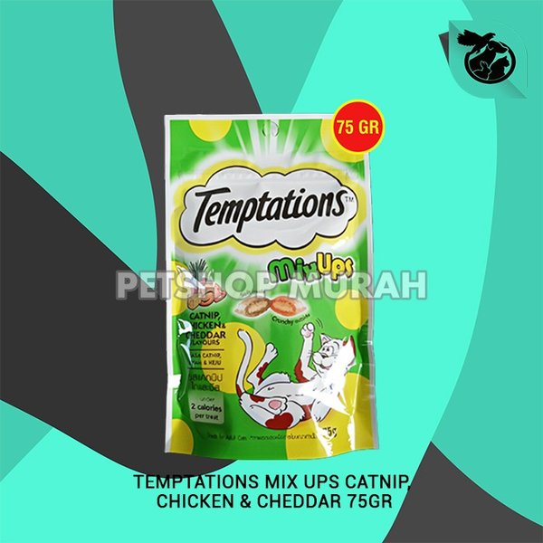 Snack Cemilan Kucing Cat Treat Temptations Mix Up 75 Gram