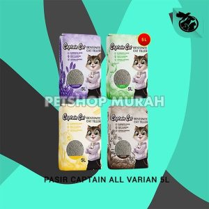 Pasir Kucing Gumpal Wangi Captain Betonite 5 Litter