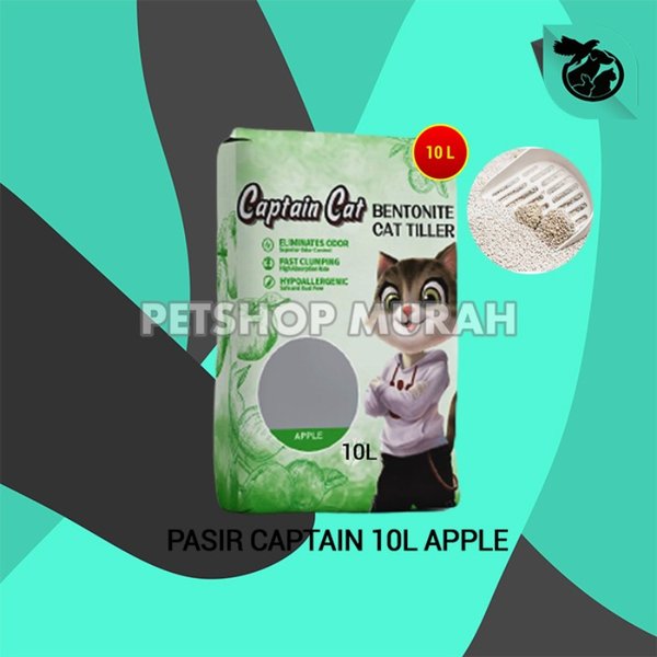 Pasir Kucing Gumpal Wangi Captain Betonite 10 Litter - Image 2