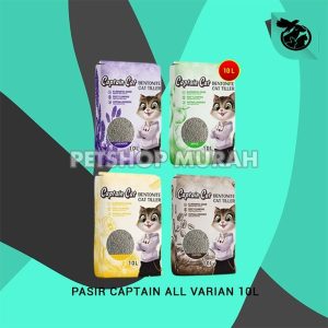 Pasir Kucing Gumpal Wangi Captain Betonite 10 Litter
