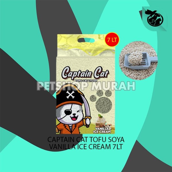 Pasir Kucing Gumpal Wangi Captain tofu soya 7 Litter - Image 2