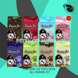 Pasir Kucing Gumpal Wangi Captain tofu soya 7 Litter