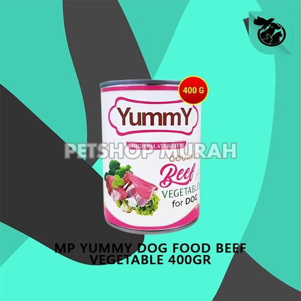 Makanan Basah Anjing Yummy Dog Food Kaleng Can Wet Food 400 Gram