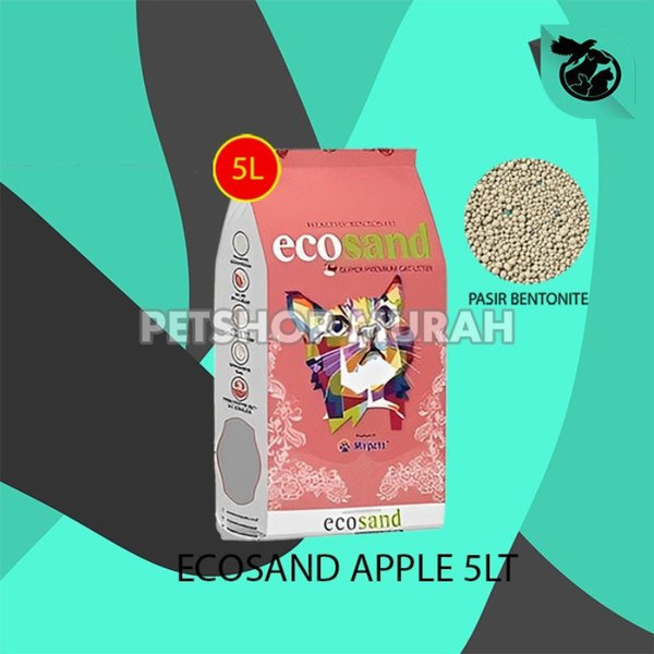 Pasir Kucing Wangi Gumpal EcoSand 5 Litter - Image 2