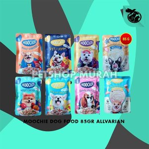 Makanan Basah Anjing Moochie Wet Dog Food Pouch Sachet 85 gram