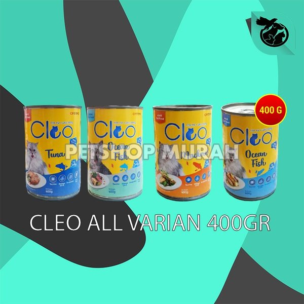 Makanan Basah Kucing Cleo Kaleng Can Wet Food 400 Gram
