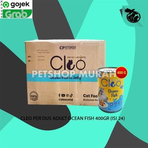 Makanan Kucing Cleo Kaleng Can 400 Gram Grosir Dus isi 24 PCS