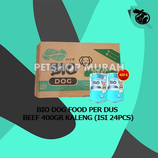 Makanan Basah Anjing Bio Dog Kaleng Can Wet Food 400gr Grosir 24pcs - Image 4