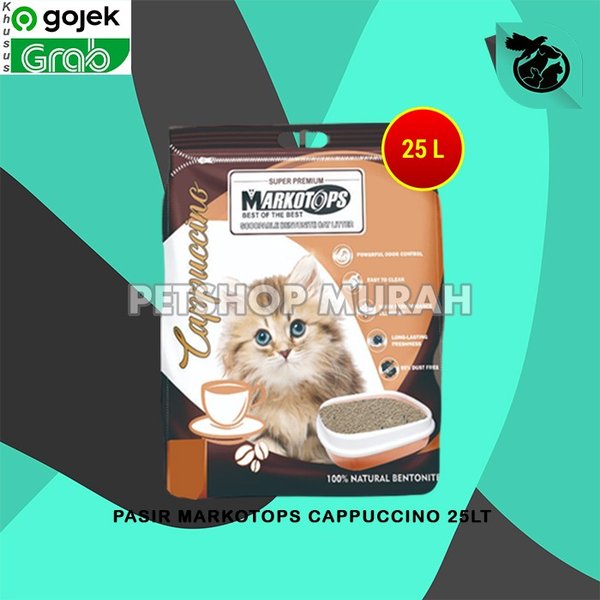 Pasir Kucing - Cat Sand - Pasir Gumpal - Pasir Kucing Markotop 25 Lt