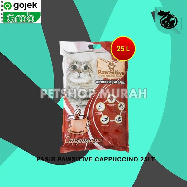 Pasir Kucing Wangi Pawsitive 25L Bentonite Gumpal Clumping 25 Liter