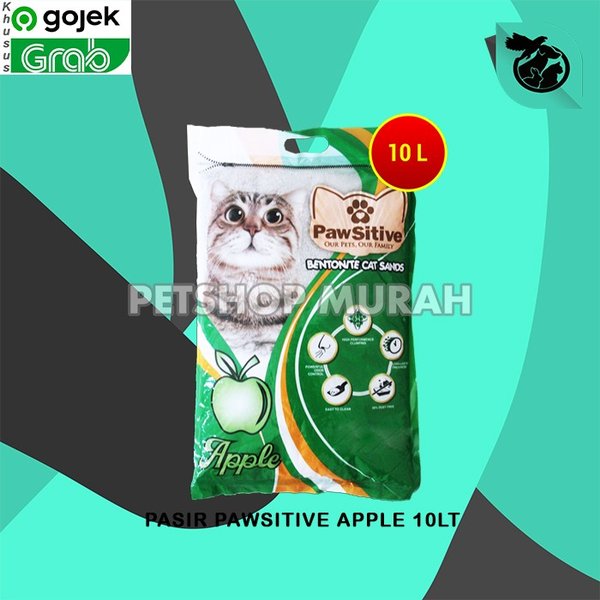 Pasir Kucing Wangi Pawsitive 10L Bentonite Gumpal Clumping - Image 2