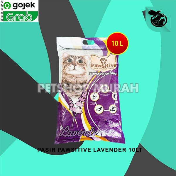 Pasir Kucing Wangi Pawsitive 10L Bentonite Gumpal Clumping - Image 3