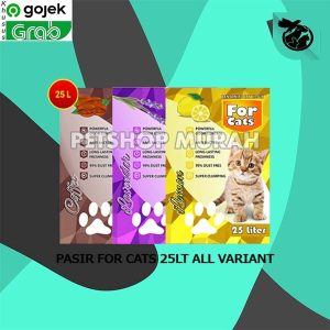 Pasir Kucing Gumpal Wangi For Cats 25 Litter